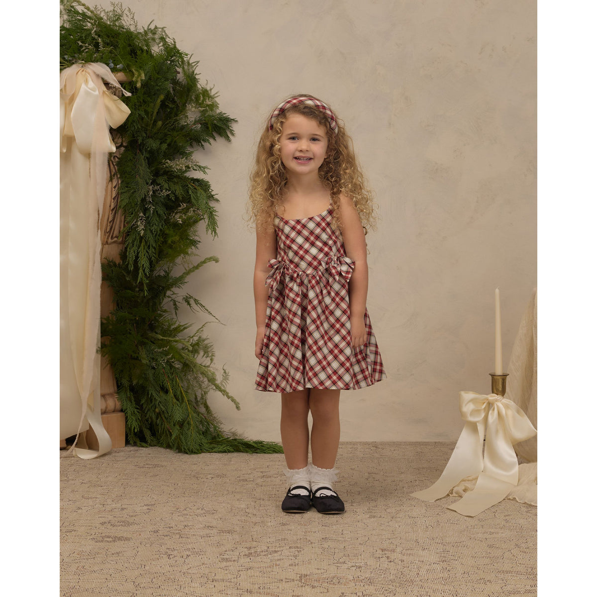 BETSY DRESS || HOLIDAY TARTAN