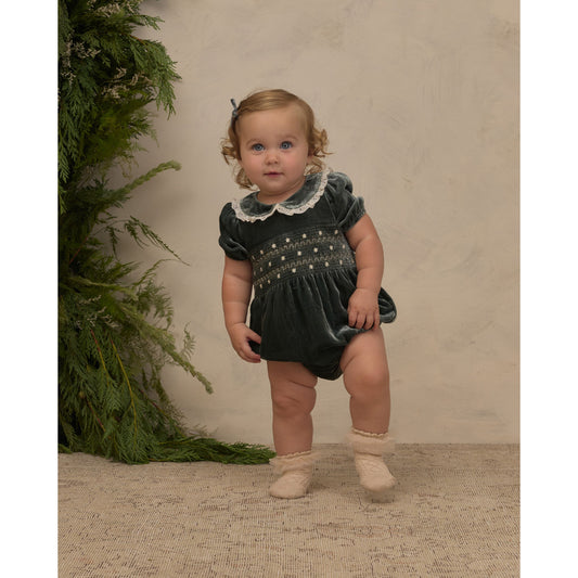 ELIZABETH ROMPER || GREEN