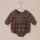 Adeline Romper | Winter Tartan