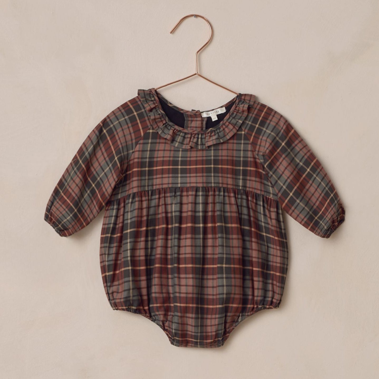 Adeline Romper | Winter Tartan