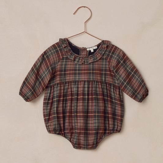 Adeline Romper | Winter Tartan