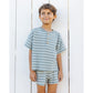 Summer Waffle Set || Sea Green Stripe