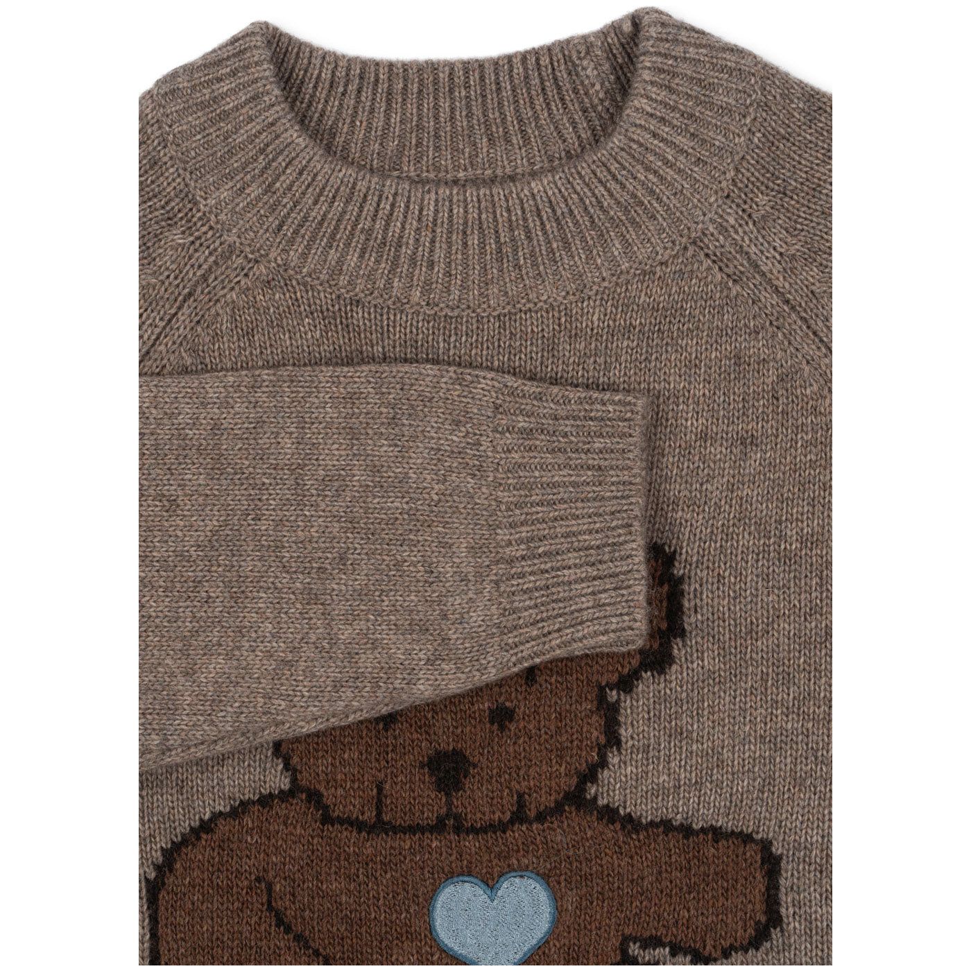 BILLI KNIT SWEATER - TEDDY BEAR