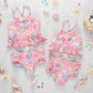 Girls Joy Tankini - Pink Seashells
