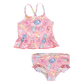 Girls Joy Tankini - Pink Seashells