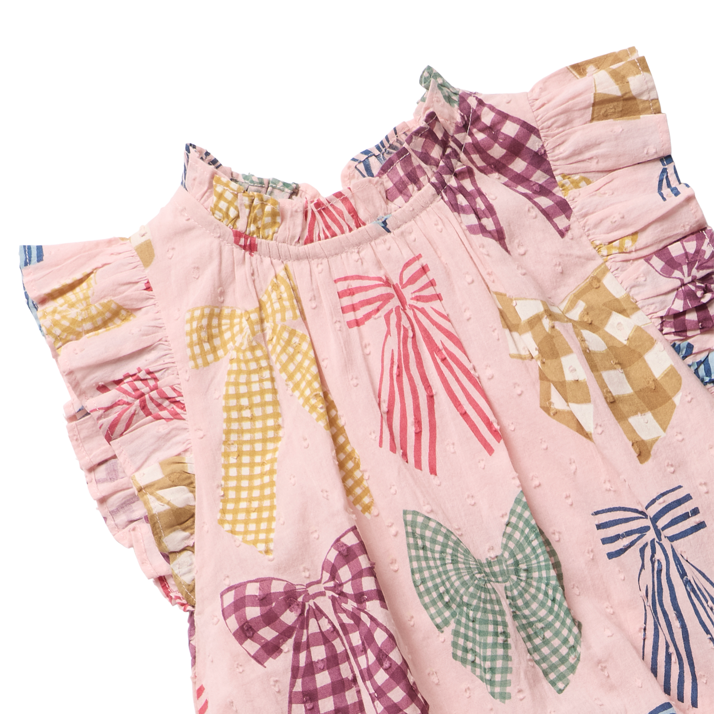 Girls Harper Dress - Patterned Bows