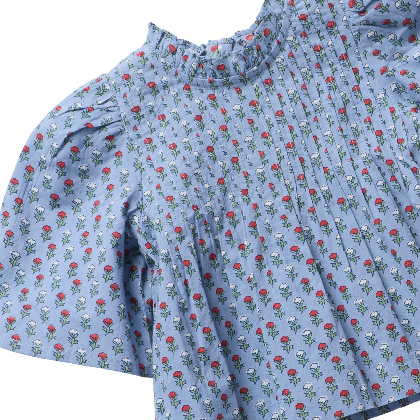 Girls Jaipur Top - Light Blue Carnation