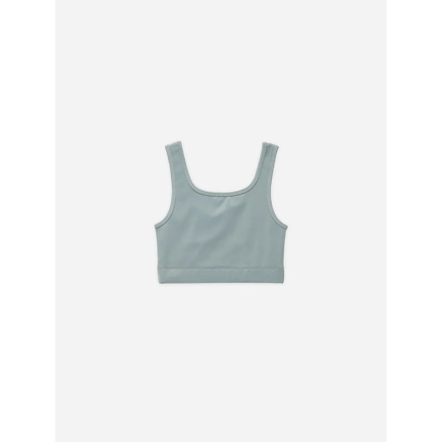 Crop Fitted Tank || Blue