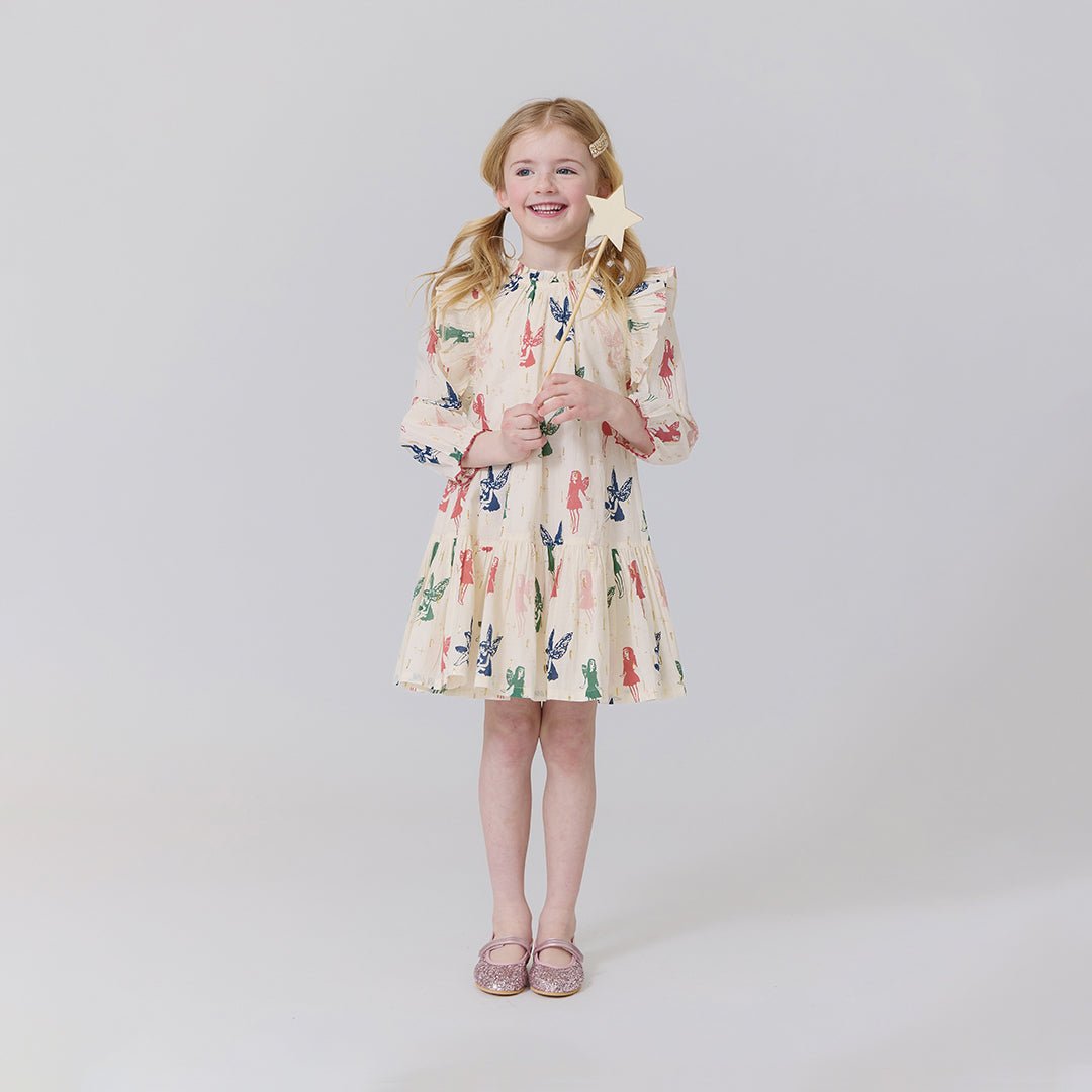 Girls Harper Dress - Woodland Fairies | Pink Chicken
