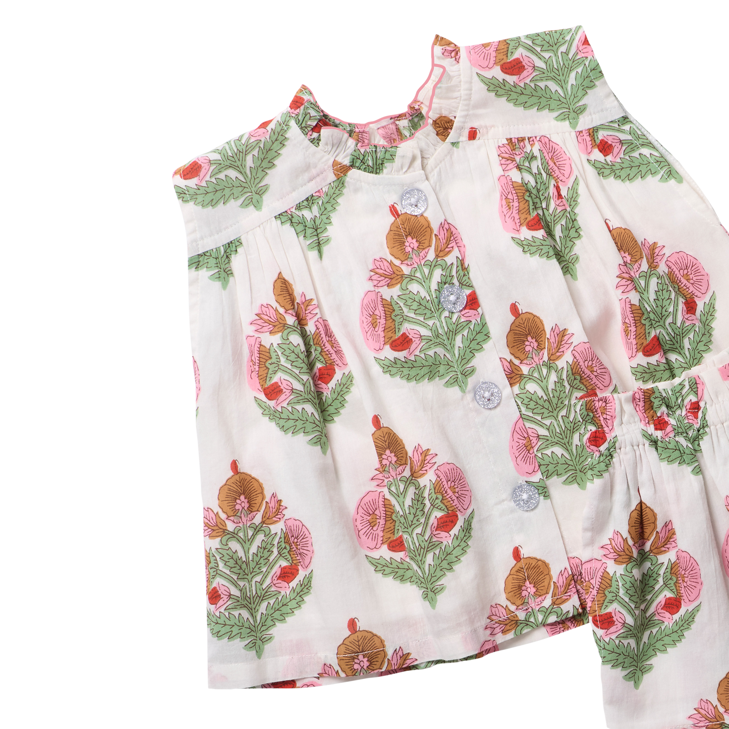 Girls Misha  2-PC Set - Pink Bellflower