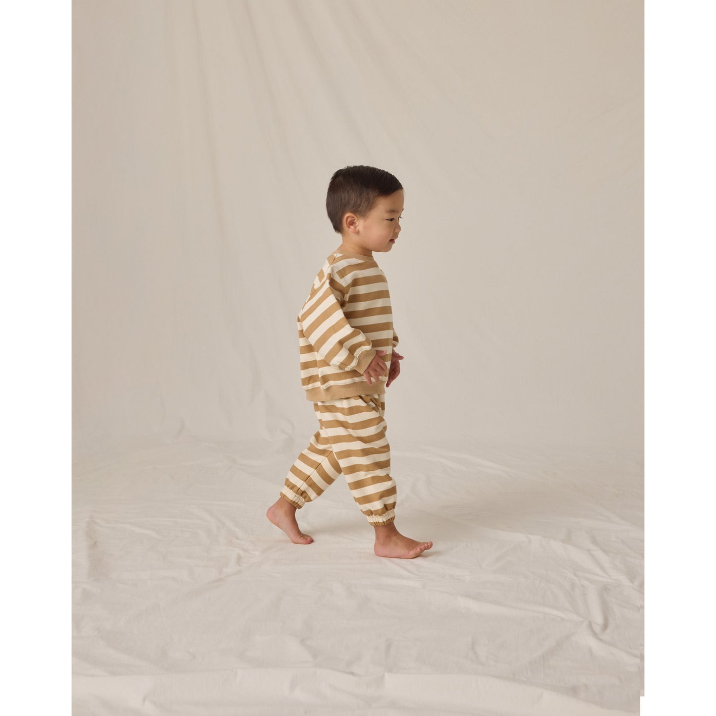 Oversized Sweatpants || Gold Stripe