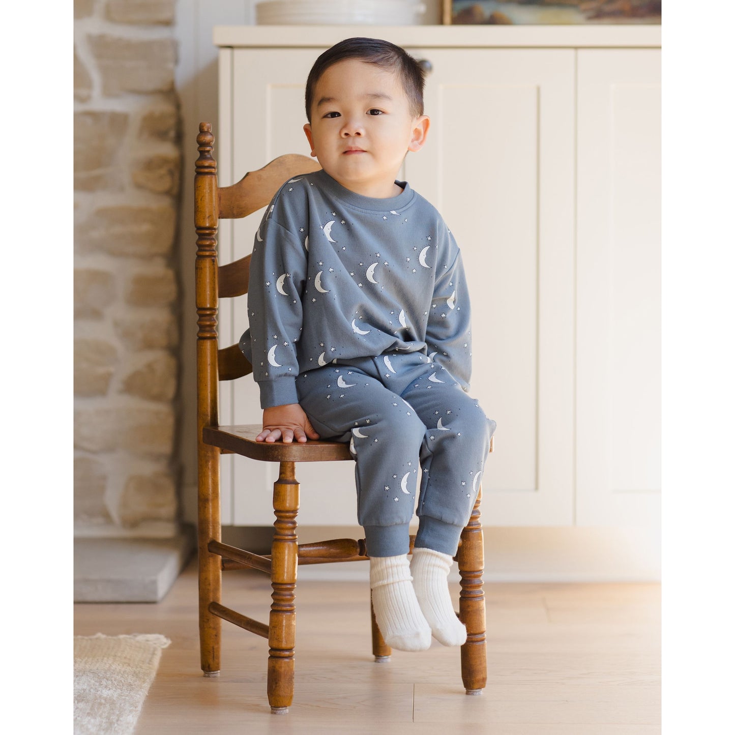 Relaxed Fleece Sweatpant || Silver Moons