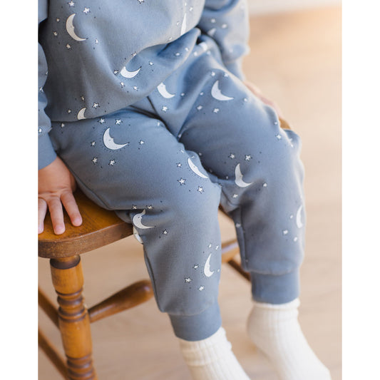 Relaxed Fleece Sweatpant || Silver Moons