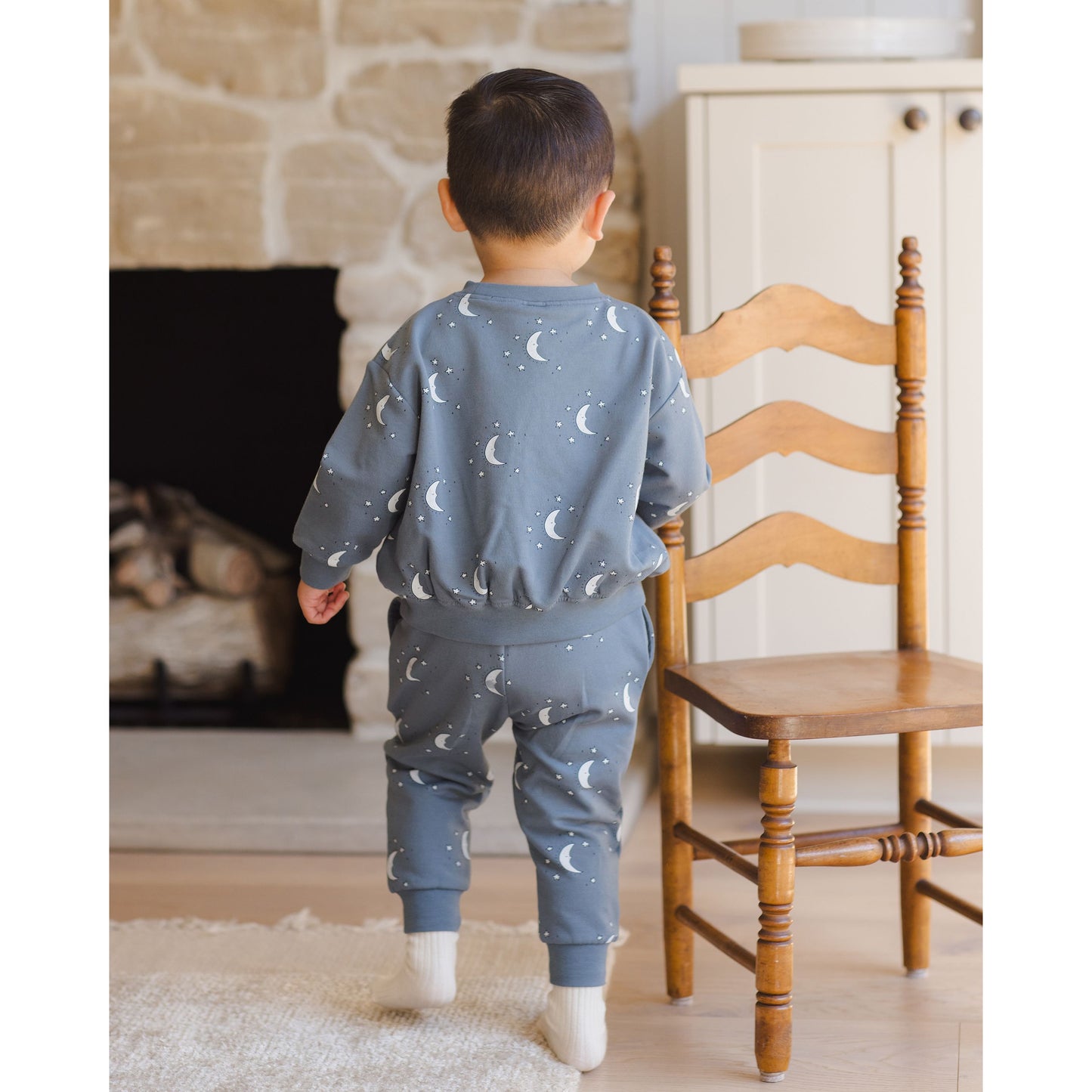 Relaxed Fleece Sweatpant || Silver Moons