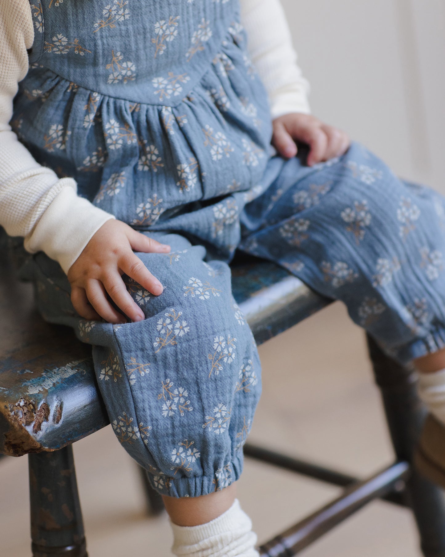 MAISIE OVERALL || BLUE FLORAL
