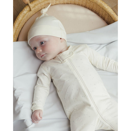 Knotted Baby Hat || Ivory - Rylee + Cru | Kids Clothes | Trendy Baby Clothes | Modern Infant Outfits |
