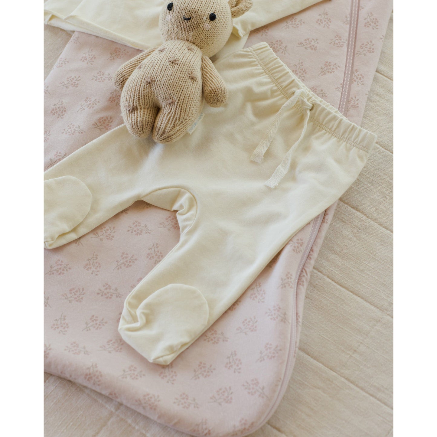 Wrap Top + Footed Pant Set || Ivory - Rylee + Cru | Kids Clothes | Trendy Baby Clothes | Modern Infant Outfits |