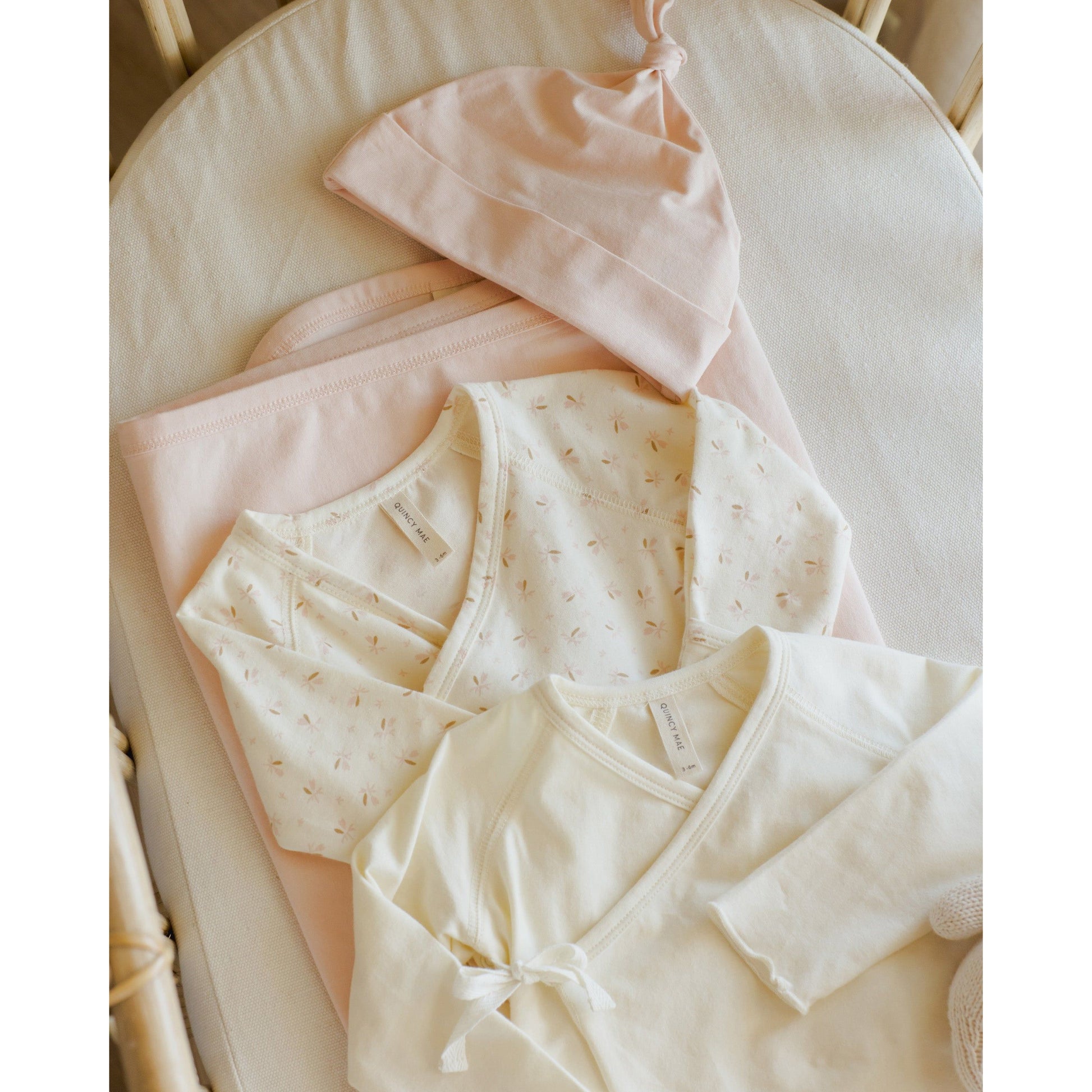 Wrap Top + Footed Pant Set || Ivory - Rylee + Cru | Kids Clothes | Trendy Baby Clothes | Modern Infant Outfits |