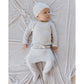 Wrap Top + Footed Pant Set || Fog - Rylee + Cru | Kids Clothes | Trendy Baby Clothes | Modern Infant Outfits |