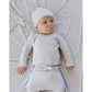 Wrap Top + Footed Pant Set || Fog - Rylee + Cru | Kids Clothes | Trendy Baby Clothes | Modern Infant Outfits |