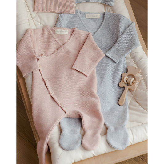 Baby Beanie Heathered Rose