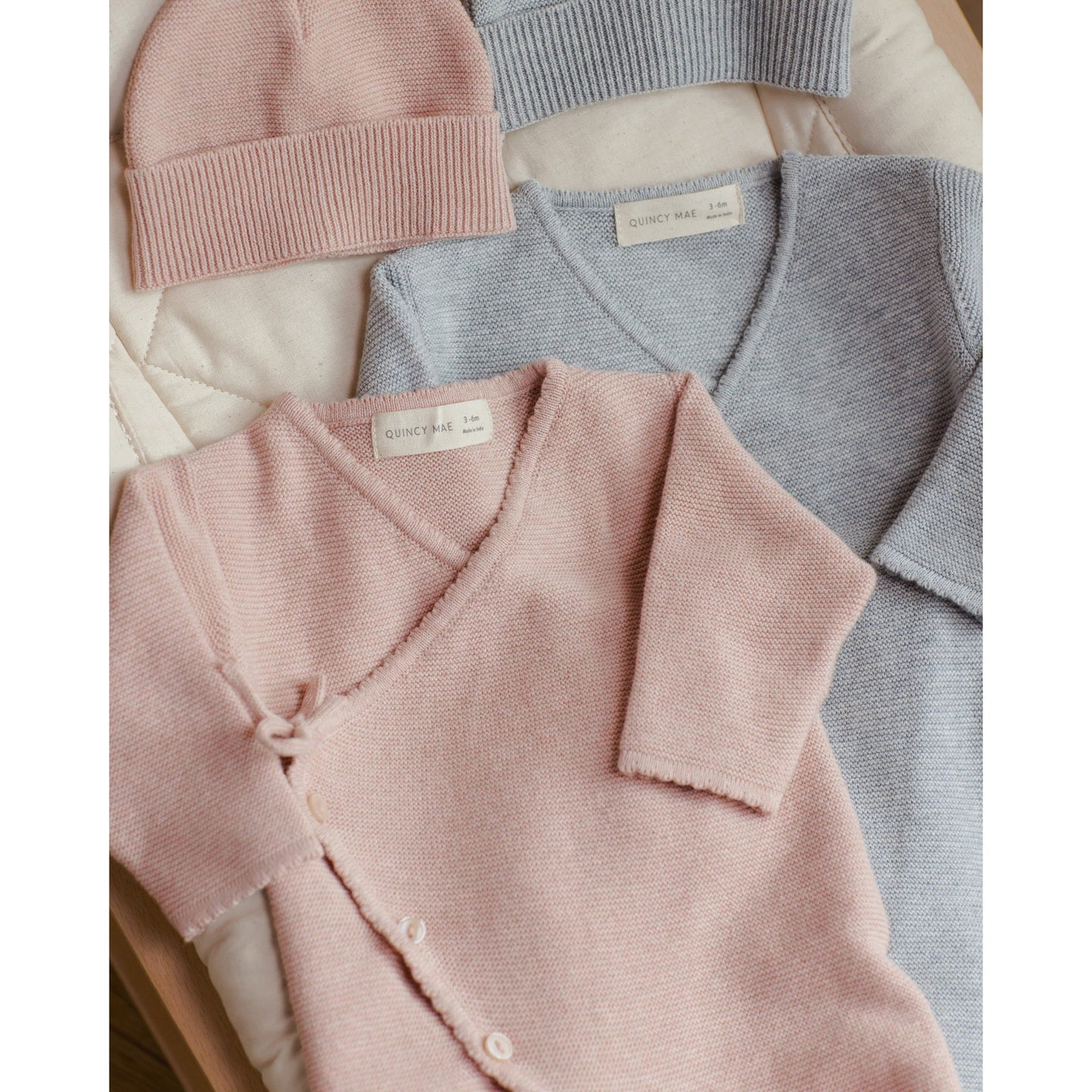 Baby Beanie || Heathered Rose - Rylee + Cru | Kids Clothes | Trendy Baby Clothes | Modern Infant Outfits |