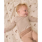 Side Snap Bodysuit + Pant Set II Almond Stripe