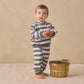 OVERSIZED CREW SWEATSHIRT || MIDNIGHT STRIPE