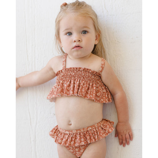 Smocked Ruffle Bikini || Poppy Floral