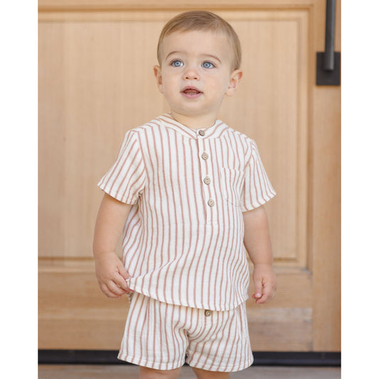 Woven Short || Vintage Stripe