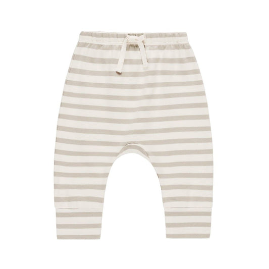 Drawstring Pant || Grey Stripe