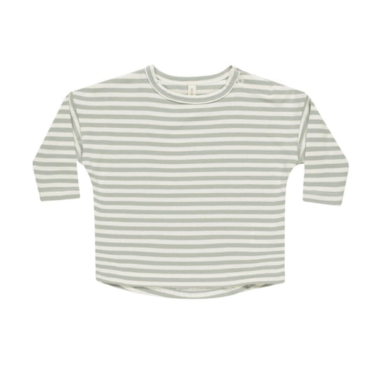 Long Sleeve Tee || Sage Stripe