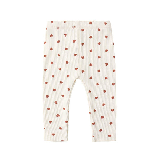 Ribbed Legging || Red Hearts