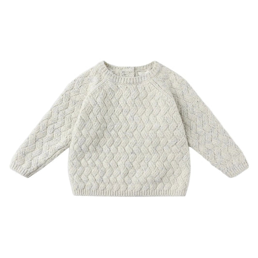 Knit Sweater || Heathered Blue