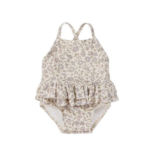 ruffled one-piece swimsuit || french garden