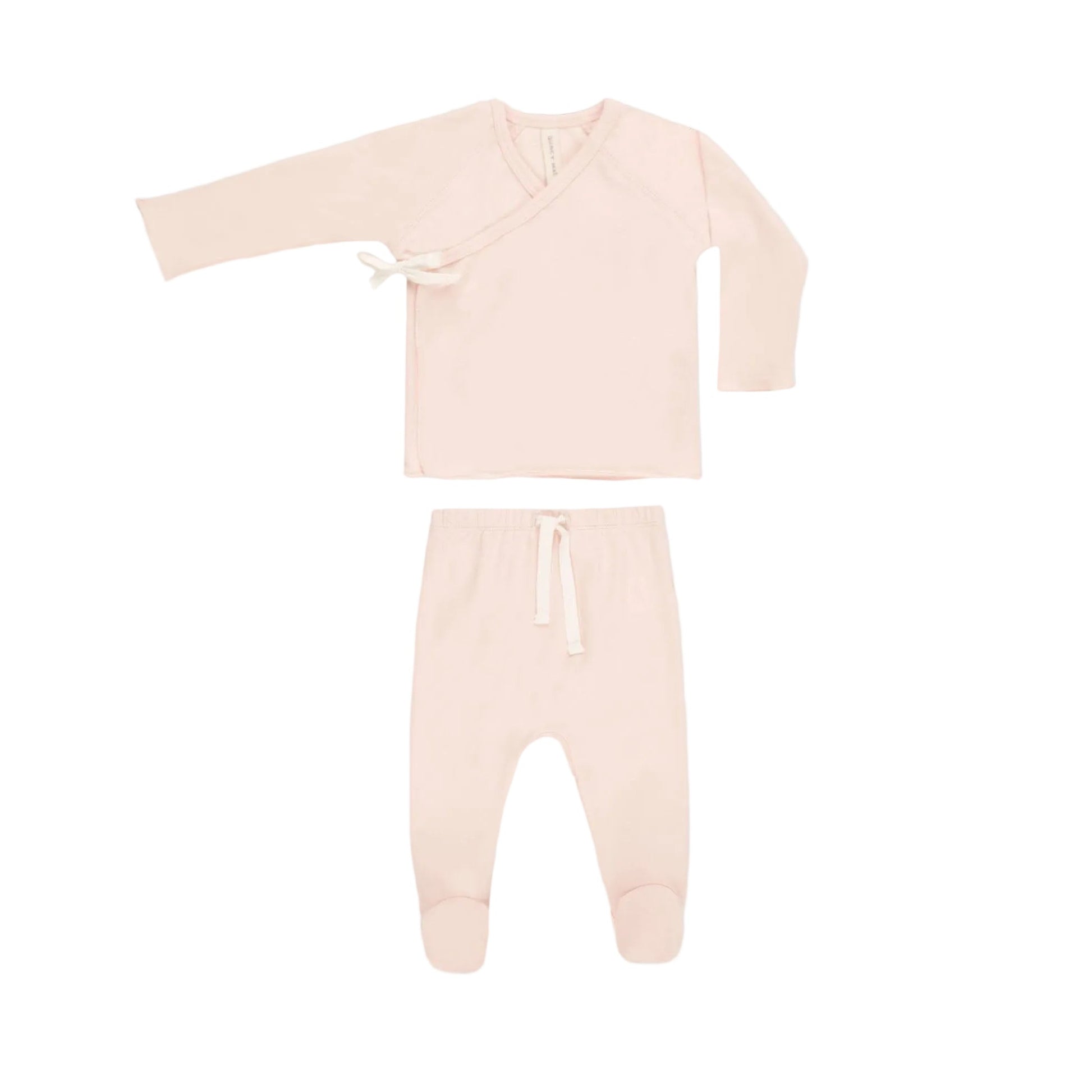 Wrap Top + Footed Pant Set || Petal - Rylee + Cru | Kids Clothes | Trendy Baby Clothes | Modern Infant Outfits |