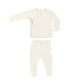 Wrap Top + Footed Pant Set || Ivory - Rylee + Cru | Kids Clothes | Trendy Baby Clothes | Modern Infant Outfits |