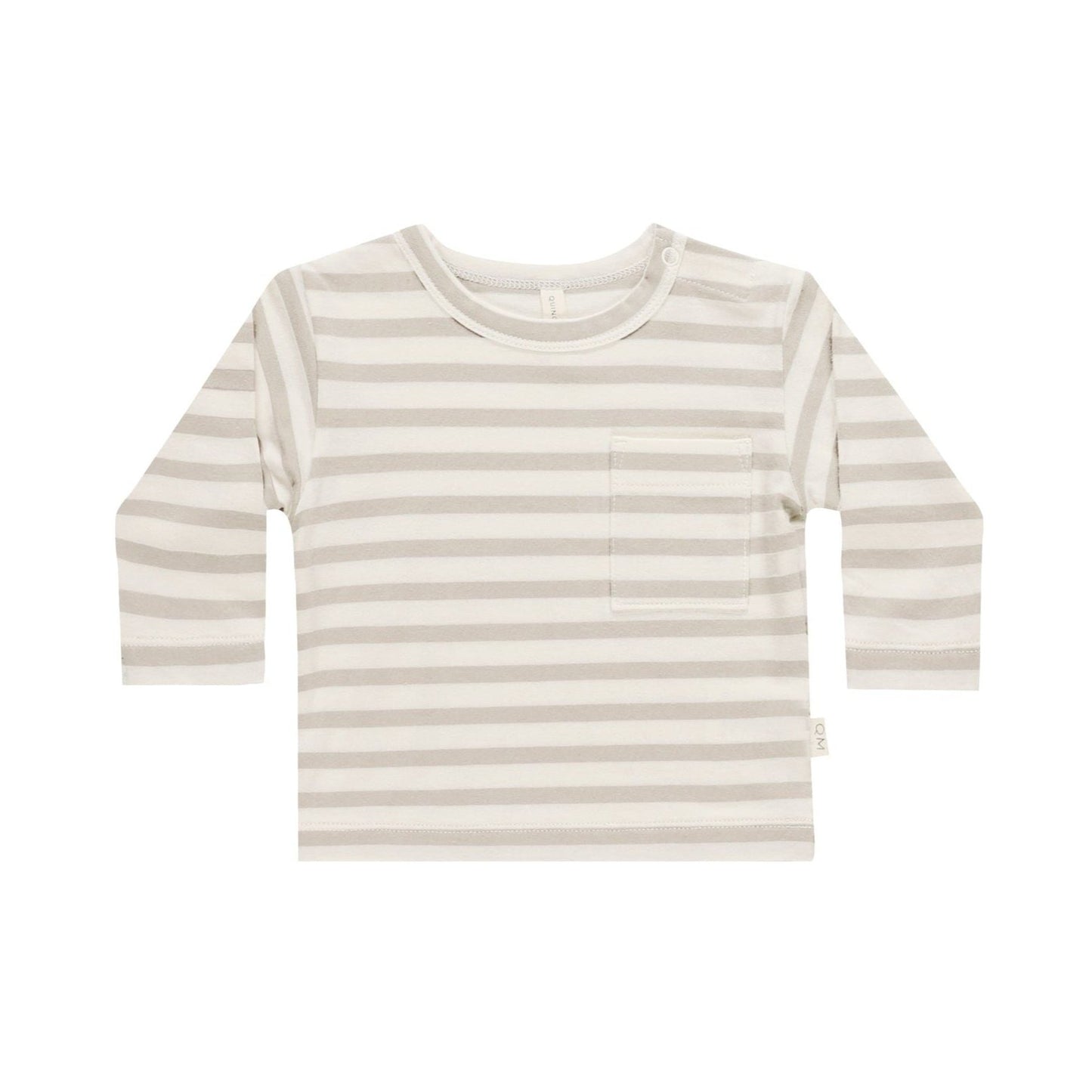 Long Sleeve Pocket Tee || Grey Stripe