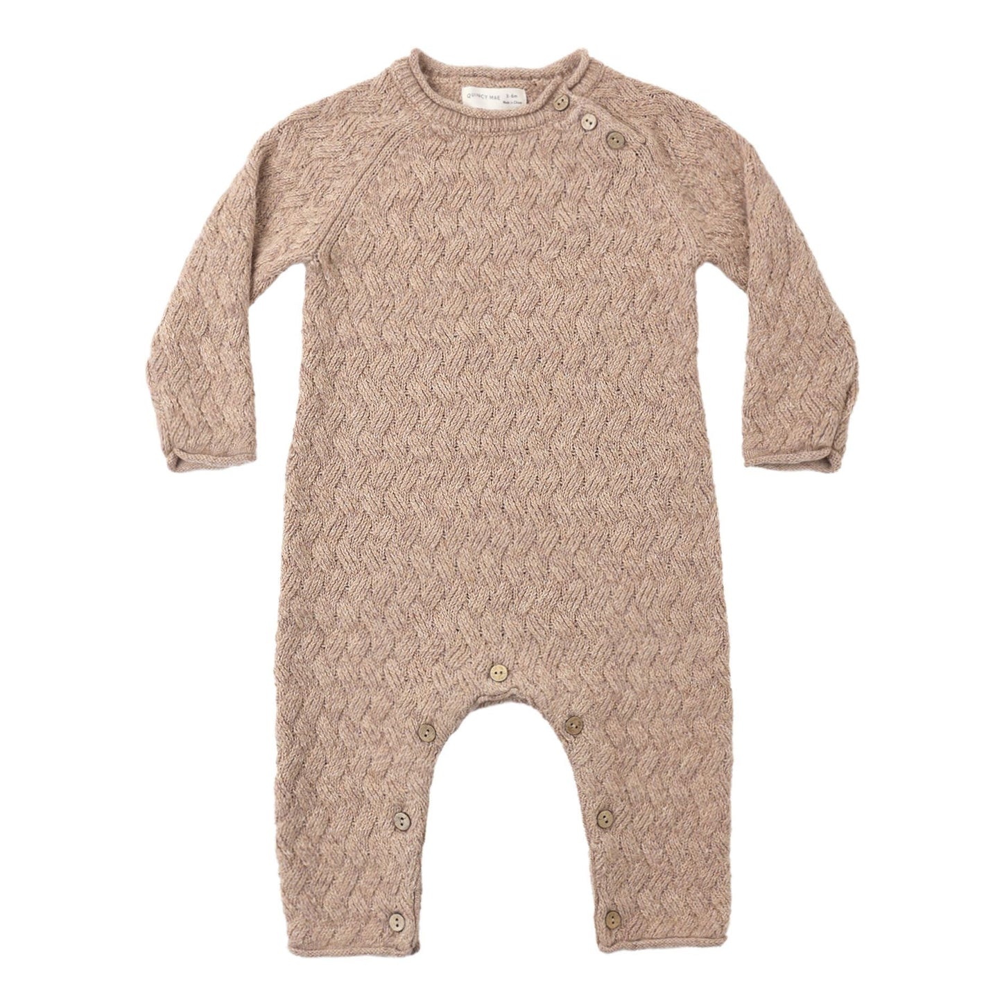 Cozy Heather Knit Jumpsuit II Heathered Almond