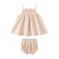 Smocked Tank + Bloomer Set || Strawberries