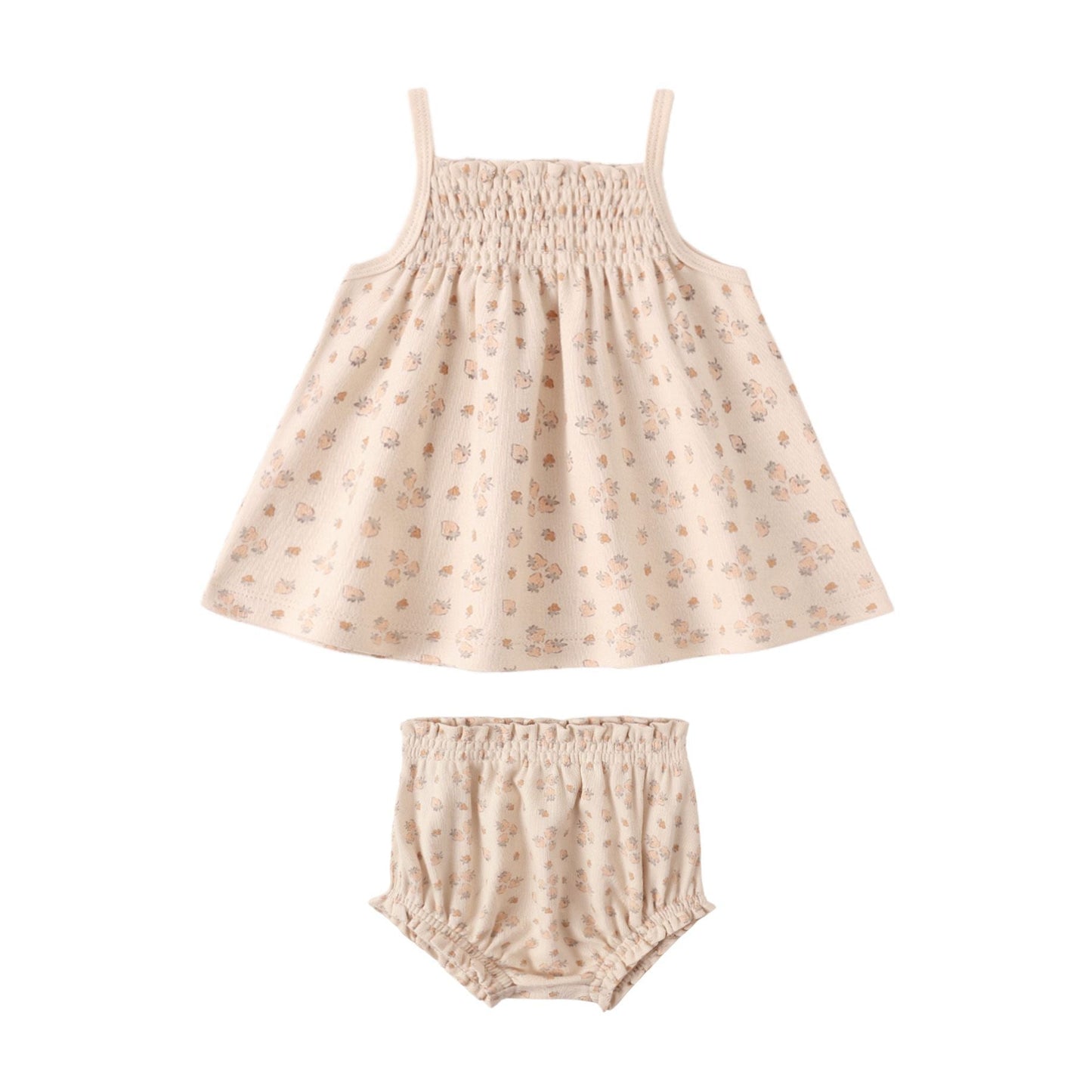 Smocked Tank + Bloomer Set || Strawberries