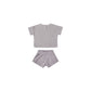 terry tee + shorts set || periwinkle