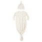 Knotted Baby Gown + Hat Set II Celestial