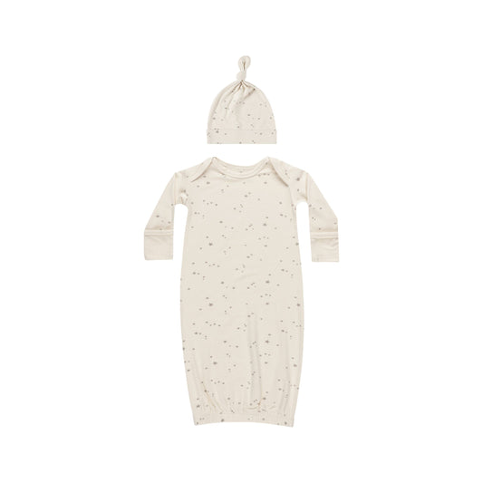 Bamboo Baby Gown + Hat Set || Twinkle