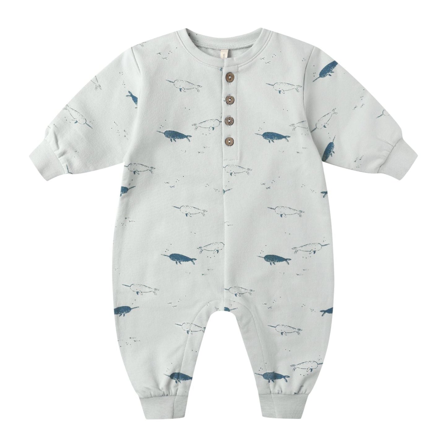 Long Sleeve Romper || Narwhals