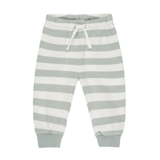 Relaxed Sweatpant || Sage Stripe