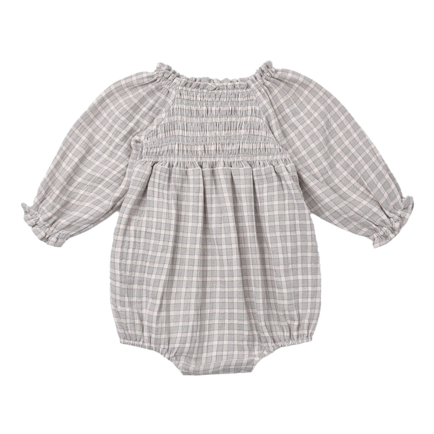 Eden Romper II Blue Gingham