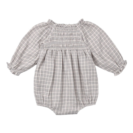 Eden Romper II Blue Gingham