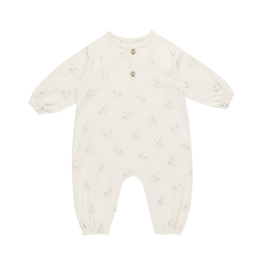 Henley Bubble Jumpsuit || Swans