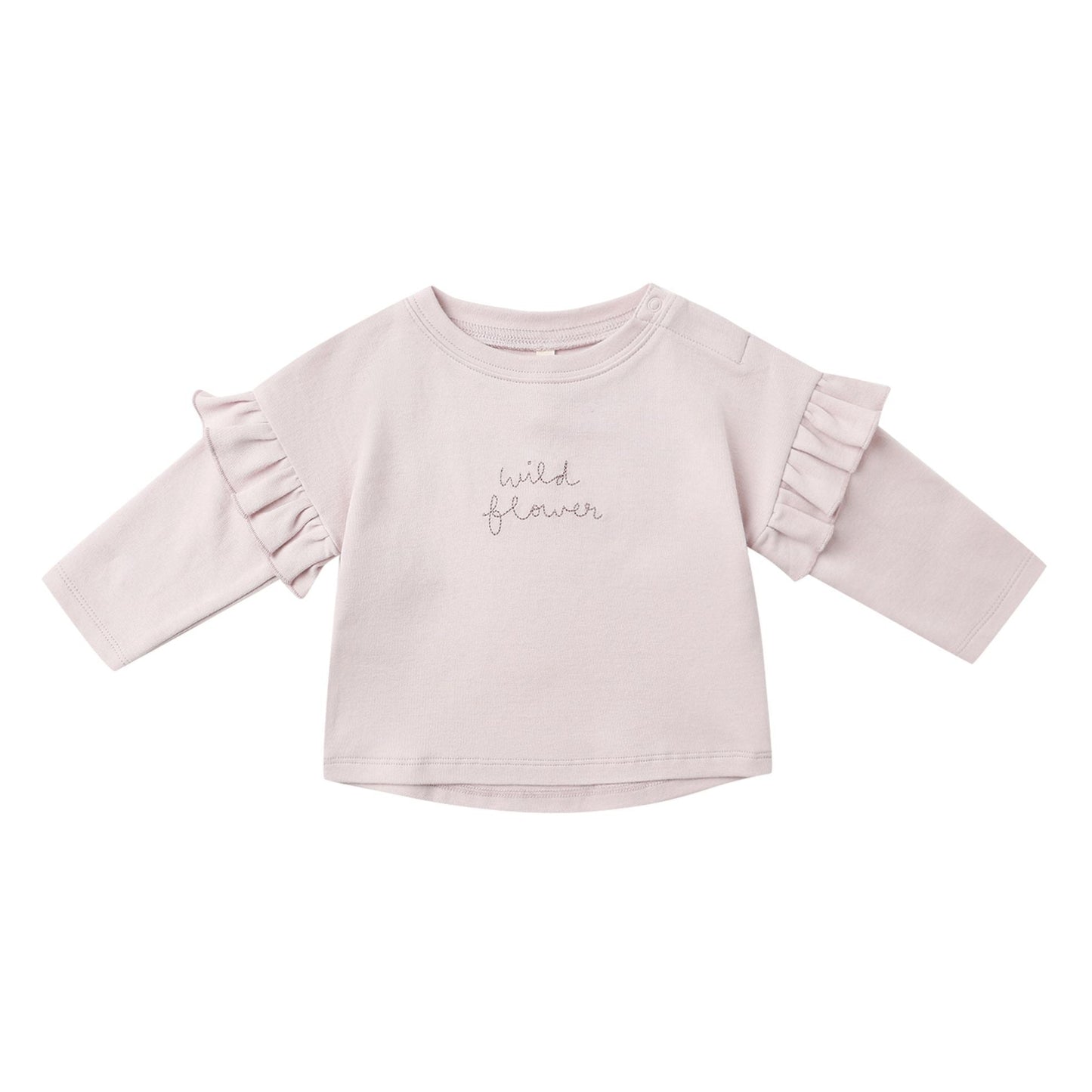 Ruffle Long Sleeve Tee || Wild Flower